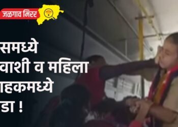 बसमध्ये प्रवाशी व महिला वाहकमध्ये राडा !