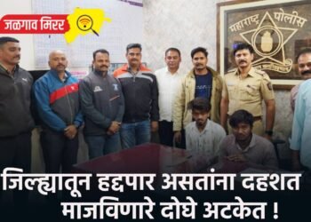 जिल्ह्यातून हद्दपार असतांना दहशत माजविणारे दोघे अटकेत !