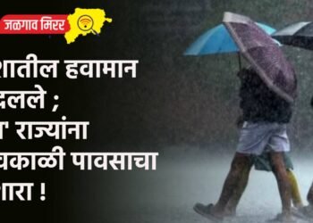 देशातील हवामान बदलले ; ‘या’ राज्यांना अवकाळी पावसाचा इशारा !