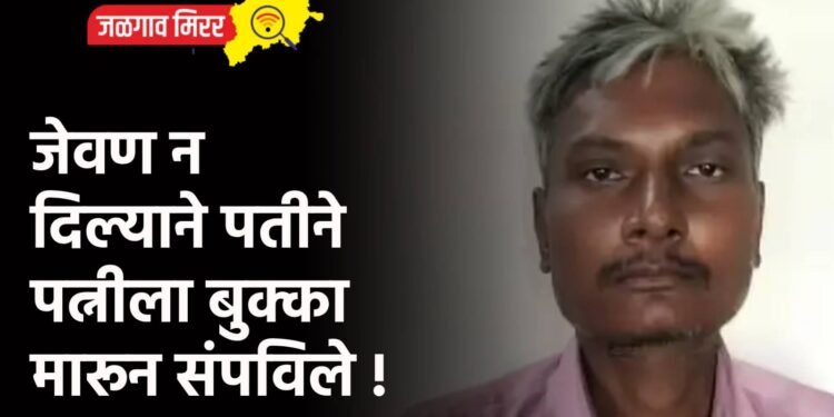 जेवण न दिल्याने पतीने पत्नीला बुक्का मारून संपविले !