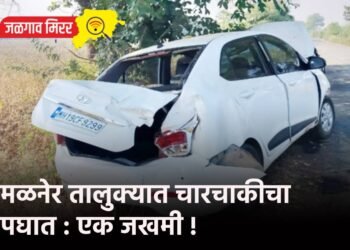 अमळनेर तालुक्यात चारचाकीचा अपघात : एक जखमी !