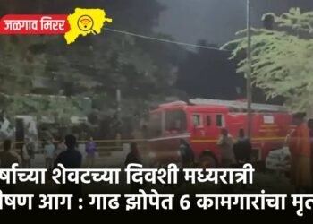 वर्षाच्या शेवटच्या दिवशी मध्यरात्री भीषण आग : गाढ झोपेत ६ कामगारांचा मृत्यू !