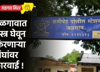 जळगावात शस्त्र घेवून फिरणाऱ्या तिघांवर कारवाई !
