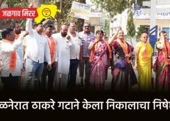 अमळनेरात ठाकरे गटाने केला निकालाचा निषेध !