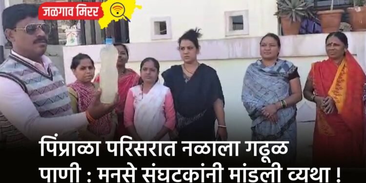 पिंप्राळा परिसरात नळाला गढूळ पाणी : मनसे संघटकांनी मांडली व्यथा !