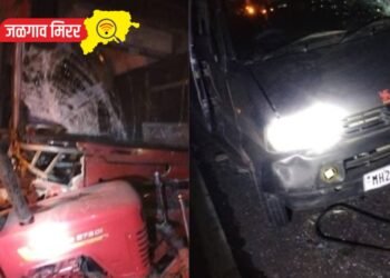 मध्यरात्री बस, कारसह ट्रॅक्टरचा तिहेरी अपघात : ६ जणांचा जागीच मृत्यू