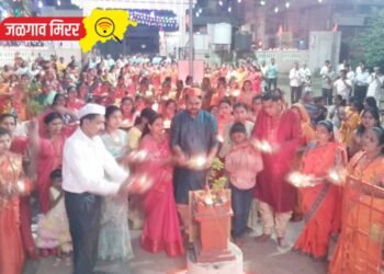 जळगावातील लिलापार्कमध्ये प्रभुरामांचा आगमनाचा जल्लोष