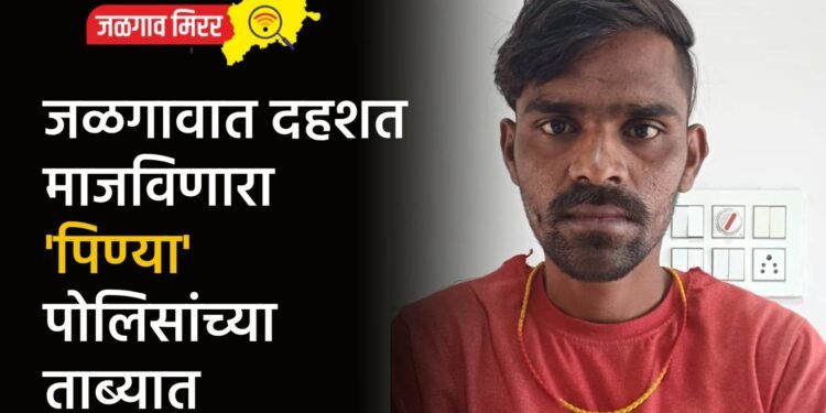 जळगावात दहशत माजविणारा ‘पिण्या’ पोलिसांच्या ताब्यात