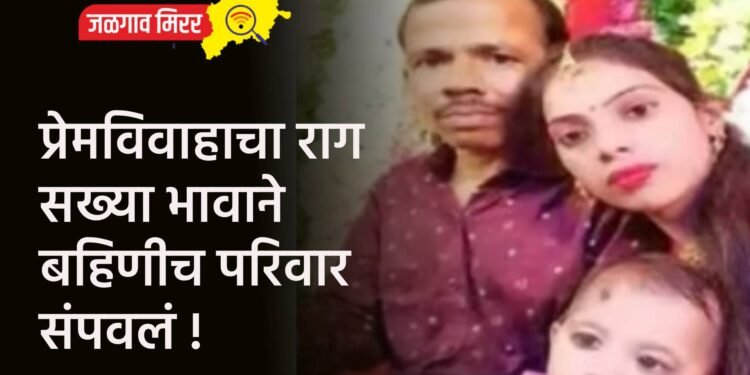 प्रेमविवाहाचा राग : सख्या भावाने बहिणीच परिवार संपवलं !