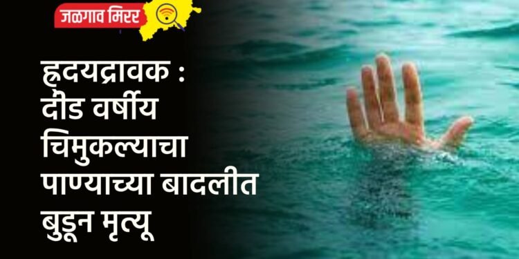 ह्र्दयद्रावक : दीड वर्षीय चिमुकल्याचा पाण्याच्या बादलीत बुडून मृत्यू