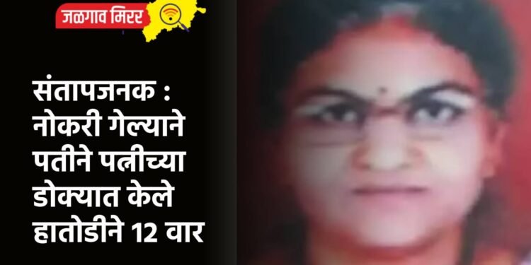 संतापजनक : नोकरी गेल्याने पतीने पत्नीच्या डोक्यात केले हातोडीने १२ वार