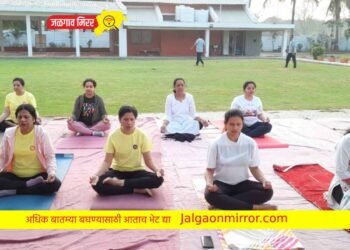 जागतिक सुर्यनमस्कार दिनानिमित्त सामुहिक सुर्यनमस्कार शिबीर !