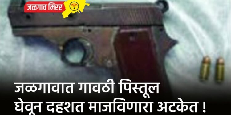 जळगावात गावठी पिस्तूल घेवून दहशत माजविणारा अटकेत !