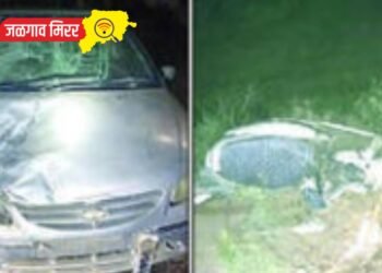 चारचाकी व दुचाकीचा भीषण अपघात : दुचाकीस्वार तरुण जागीच ठार