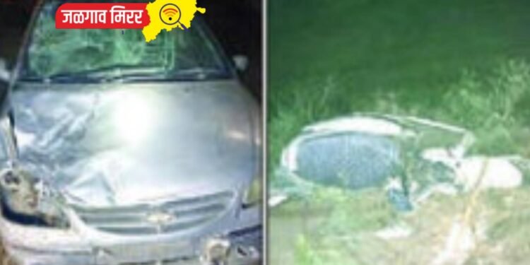 चारचाकी व दुचाकीचा भीषण अपघात : दुचाकीस्वार तरुण जागीच ठार