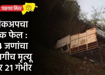पिकअपचा ब्रेक फेल : १४ जणांचा जागीच मृत्यू तर २१ गंभीर