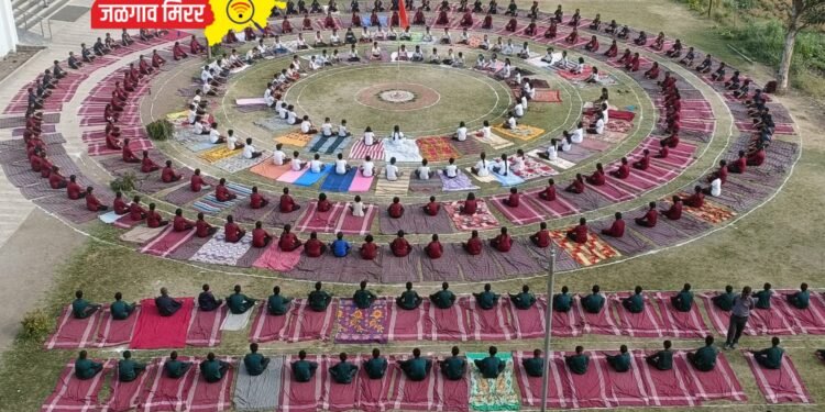 एस.आर.बी इंटरनॅशनल स्कूलमध्ये जागतिक सूर्यनमस्कार दिवस