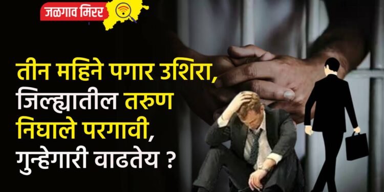 तीन महिने पगार उशिरा, जिल्ह्यातील तरुण निघाले परगावी, गुन्हेगारी वाढतेय ?