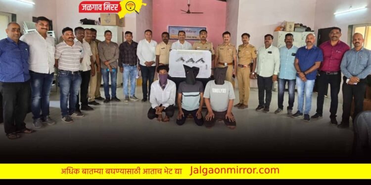 दोन गावठी पिस्तूल घेऊन फिरणारे दोघे अटकेत
