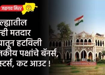 जिल्ह्यातील दोन्ही मतदार संघातून हटविली राजकीय पक्षांचे बॅनर्स, पोस्टर्स, कट आउट !