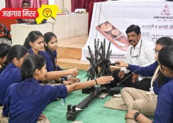 जी. एच. रायसोनी महाविद्यालयात ‘चला, सुतकताई शिकू या !’ उपक्रम