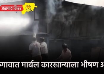 जळगावात मार्बल कारखान्याला भीषण आग !