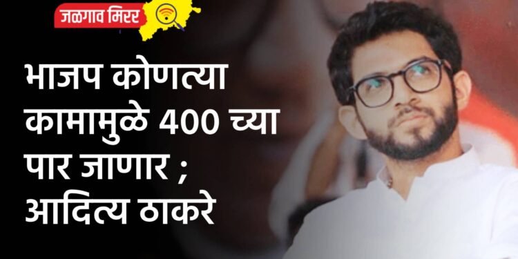 भाजप कोणत्या कामामुळे ४०० च्या पार जाणार ; आदित्य ठाकरे