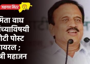 स्मिता वाघ यांच्याविषयी खोटी पोस्ट व्हायरल ; मंत्री महाजन