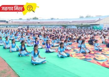जळगावात दहावा आंतरराष्ट्रीय योग दिन उत्साहात