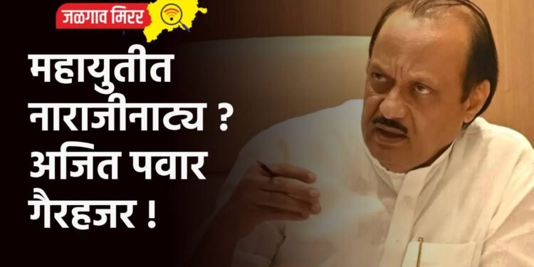 महायुतीत नाराजीनाट्य ? अजित पवार गैरहजर !