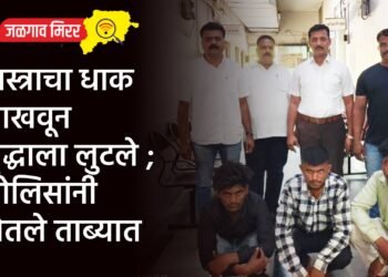 शस्त्राचा धाक दाखवून वृद्धाला लुटले ; पोलिसांनी घेतले ताब्यात