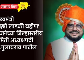 मुख्यमंत्री ‘माझी लाडकी बहीण’ योजनेच्या जिल्हास्तरीय समिती अध्यक्षपदी ना.गुलाबराव पाटील