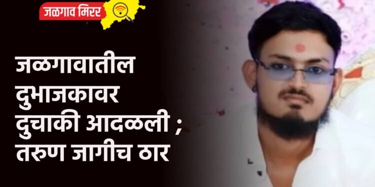 जळगावातील दुभाजकावर दुचाकी आदळली ; तरुण जागीच ठार