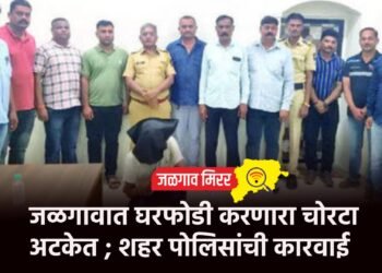 जळगावात घरफोडी करणारा चोरटा अटकेत ; शहर पोलिसांची कारवाई