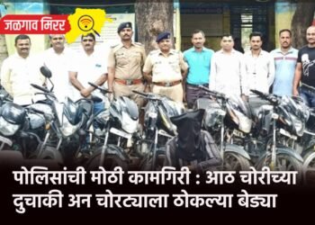 पोलिसांची मोठी कामगिरी : आठ चोरीच्या दुचाकी अन चोरट्याला ठोकल्या बेड्या