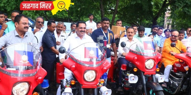 जळगाव जिल्ह्यासाठी आग प्रतिरोधक अत्याधुनिक यंत्रणांनी सज्ज २७ दुचाकी