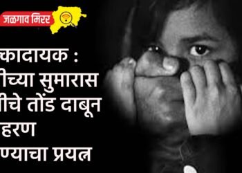 धक्कादायक : रात्रीच्या सुमारास मुलीचे तोंड दाबून अपहरण करण्याचा प्रयत्न