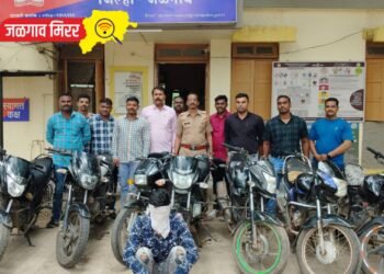 सात दुचाकी चोरी, नशिराबाद पोलिसांनी पकडला चोर