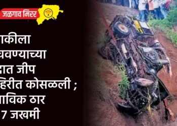 दुचाकीला वाचवण्याच्या नादात जीप विहिरीत कोसळली ; ७ भाविक ठार तर ७ जखमी