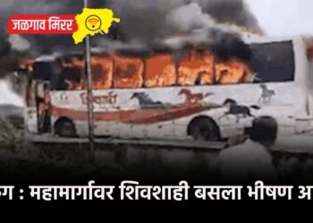 ब्रेकिंग : महामार्गावर शिवशाही बसला भीषण आग