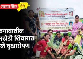 जळगावातील निमखेडी शिवारात झाले वृक्षारोपण
