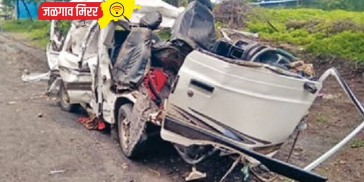 जिल्ह्यात अपघात सत्र संपेना : भरधाव डंपरची चारचाकीला जबर धडक ; पाच जखमी