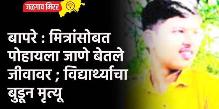 बापरे : मित्रांसोबत पोहायला जाणे बेतले जीवावर ; विद्यार्थ्याचा बुडून मृत्यू