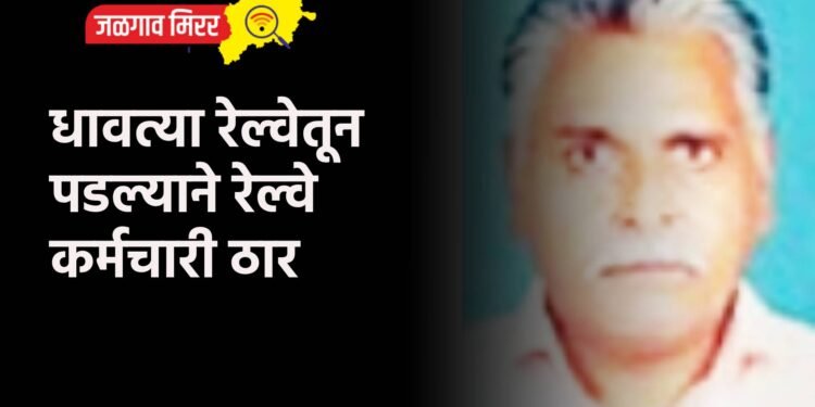 धावत्या रेल्वेतून पडल्याने रेल्वे कर्मचारी ठार