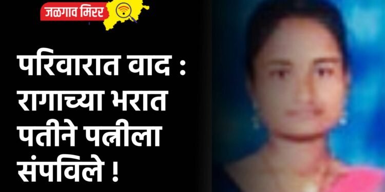 परिवारात वाद : रागाच्या भरात पतीने पत्नीला संपविले !