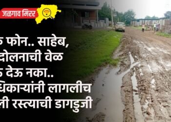 एक फोन.. साहेब, आंदोलनाची वेळ येऊ देऊ नका.. अधिकाऱ्यांनी लागलीच केली रस्त्याची डागडुजी