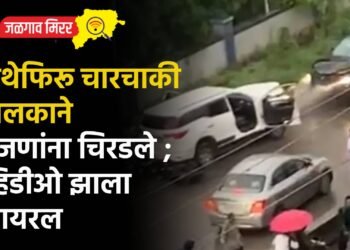 माथेफिरू चारचाकी चालकाने ५ जणांना चिरडले ; व्हिडीओ झाला व्हायरल