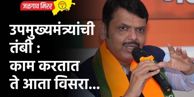 उपमुख्यमंत्र्यांची तंबी : काम करतात ते आता विसरा…