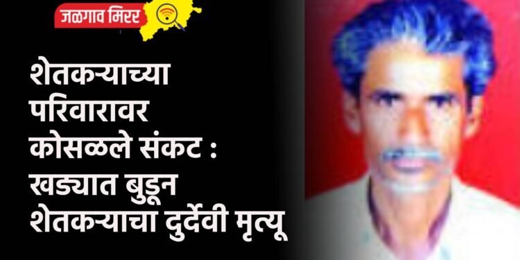 शेतकऱ्याच्या परिवारावर कोसळले संकट : खड्यात बुडून शेतकऱ्याचा दुर्देवी मृत्यू