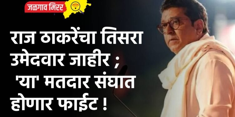 राज ठाकरेंचा तिसरा उमेदवार जाहीर ; ‘या’ मतदार संघात होणार फाईट !